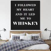Funny whisky citeert humor whisky gezegden canvas afdruk (Insitu (Slaapkamer))