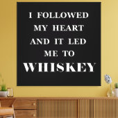 Funny whisky citeert humor whisky gezegden canvas afdruk (Insitu (Woonkamer))
