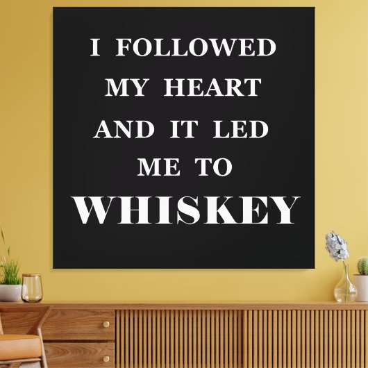Funny whisky citeert humor whisky gezegden canvas afdruk (Insitu (Woonkamer))