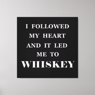 Funny whisky citeert humor whisky gezegden canvas afdruk