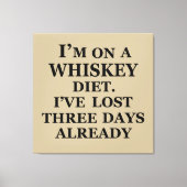 Funny whisky citeert humor whisky gezegden canvas afdruk (Voorkant)