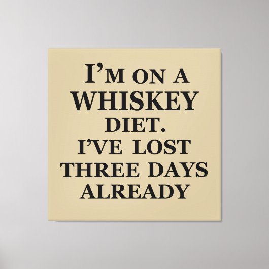 Funny whisky citeert humor whisky gezegden canvas afdruk (Voorkant)
