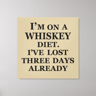 Funny whisky citeert humor whisky gezegden canvas afdruk