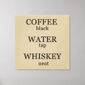 Funny whisky citeert humor whisky gezegden canvas afdruk (Voorkant)
