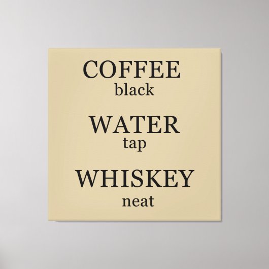 Funny whisky citeert humor whisky gezegden canvas afdruk (Voorkant)