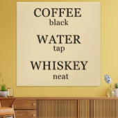 Funny whisky citeert humor whisky gezegden canvas afdruk (Insitu (Woonkamer))