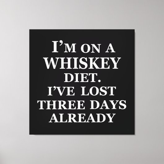 Funny whisky citeert humor whisky gezegden canvas afdruk (Voorkant)