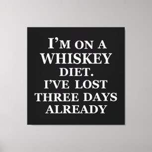 Funny whisky citeert humor whisky gezegden canvas afdruk