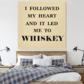 Funny whisky citeert humor whisky gezegden canvas afdruk (Insitu (Slaapkamer))