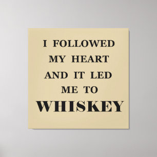 Funny whisky citeert humor whisky gezegden canvas afdruk