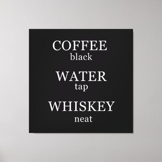 Funny whisky citeert humor whisky gezegden canvas afdruk (Voorkant)