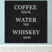 Funny whisky citeert humor whisky gezegden canvas afdruk (Insitu (Houten vloer))