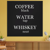 Funny whisky citeert humor whisky gezegden canvas afdruk (Insitu (Woonkamer))