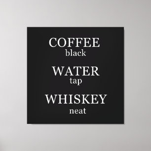Funny whisky citeert humor whisky gezegden canvas afdruk