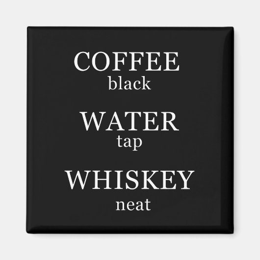 Funny whisky citeert humor whisky gezegden magneet (Voorkant)