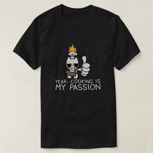 Funny White Cat Cooking T-Shirt – Cute Chef Cat Me (Design voorkant)