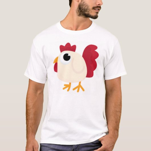 Funny White Chicken T-shirt (Voorkant)