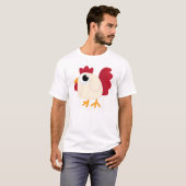 Funny White Chicken T-shirt (Voorkant volledig)