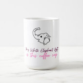 Funny White Elephant Gift - Coffee Cup Koffiemok (Center)