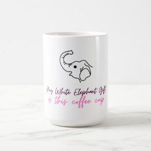 Funny White Elephant Gift - Coffee Cup Koffiemok