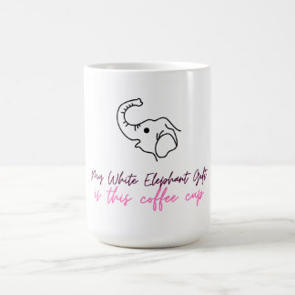 Funny White Elephant Gift - Coffee Cup Koffiemok
