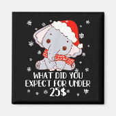 Funny White Elephant Pjs For Adults Under 15 20  Magneet (Voorkant)