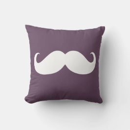 Funny White Mustache 26 Kussen