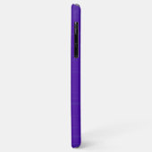 Funny White Mustache op donkere Paarse achtergrond Case-Mate iPhone Case (Achterkant/links)