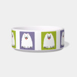 Funny White Pomeranian Cartoon Dog Cute Pommie Voerbakje<br><div class="desc">Grappig White Pommeren Food and Water Dish. Een schattige hondenkom voor je geliefde huisdier Pommie. Fun ontwerp met vloeiend wit pom. Deze tekenfilm is gebaseerd op een Pommeren/Eskie-mix-hond genaamd Baby. Bezoek Jenn's Doodle World voor nog meer griezelige design en leuke geschenken van het hondenliefhebber.</div>