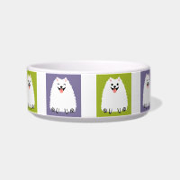 Funny White Pomeranian Cartoon Dog Cute Pommie