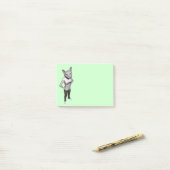 Funny White Siamese Cat houdt van muizen Post-it® Notes (Op bureau)