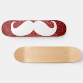 Funny white snor 21 persoonlijk skateboard (Horizontaal)