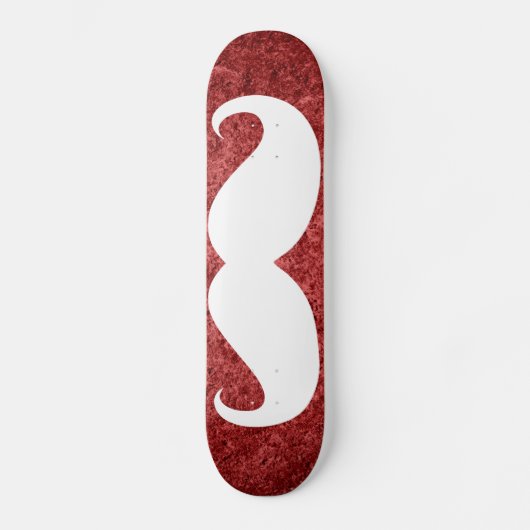 Funny white snor 21 persoonlijk skateboard (Voorkant)