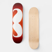 Funny White snor 7 Persoonlijk Skateboard (Voorkant)