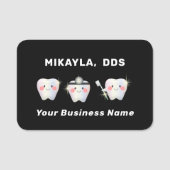 Funny White Teeth Dentistry Naamplaatje (Voorkant)