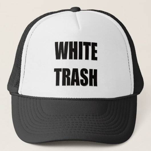Funny White Trash T-shirts Gifts Trucker Pet (Voorkant)