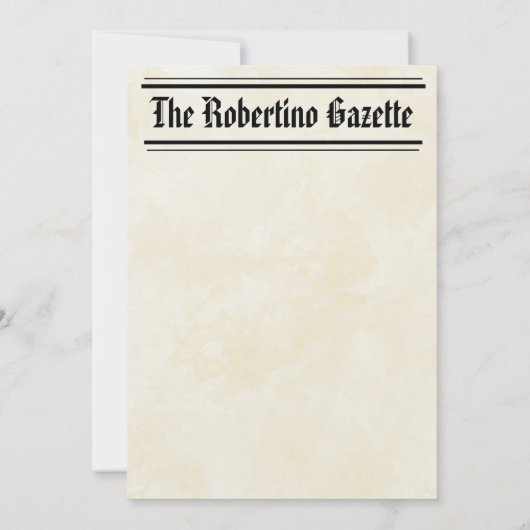 Funny Who's Turning Fifty Newspaper 50ste verjaard Kaart (Achterkant)