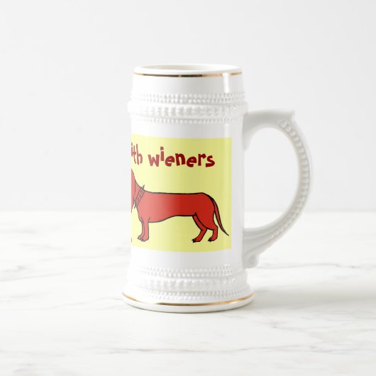 Funny wiener mok hondenbier (Rechts)