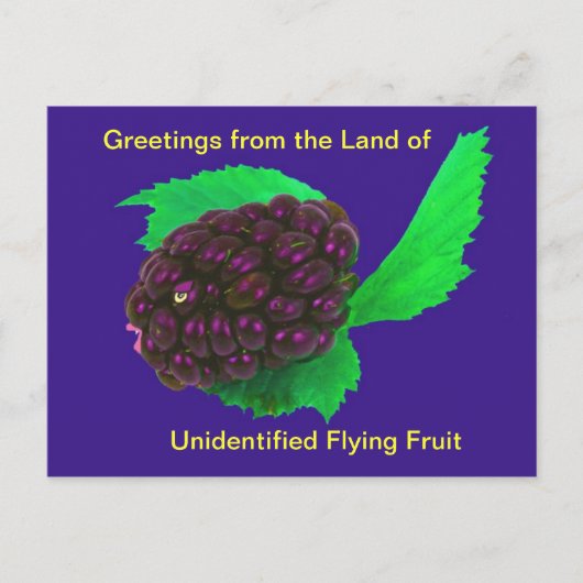 Funny & Wierd Briefkaart niet-geïdentificeerd vlie (Voorkant)