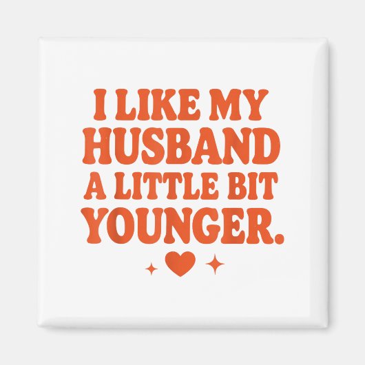 Funny Wife Husband I Like My Husband A Little Bit Magneet (Voorkant)
