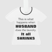 Funny Wife Marriage Typografie  Ornament (achterkant)