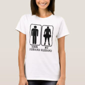 Funny Wife Shirt - Jouw man mijn man fitness (Voorkant)