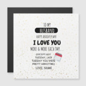 Funny Wife tegen Husband Humor Bericht over Jubile (Voorkant / Achterkant)