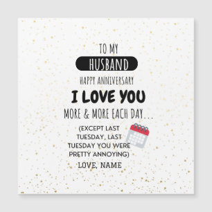 Funny Wife tegen Husband Humor Bericht over Jubile