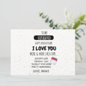 Funny Wife tegen Husband Humor Bericht over Jubile (Staand voorkant)