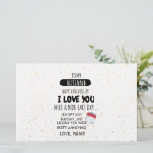 Funny Wife tegen Husband Humor Bericht over Jubile Briefpapier (Staand voorkant)