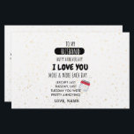 Funny Wife tegen Husband Humor Bericht over Jubile Briefpapier<br><div class="desc">Funny Wife-to-Husband Message on Jubileum Humor</div>
