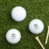 Funny Wife tegen Husband Humor Bericht over Jubile Golfballen (Insitu Gras)