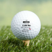 Funny Wife tegen Husband Humor Bericht over Jubile Golfballen (Insitu Shirt)