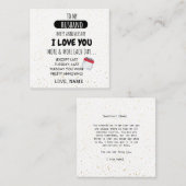 Funny Wife tegen Husband Humor Bericht over Jubile Notitiekaartje (Voorkant / Achterkant)